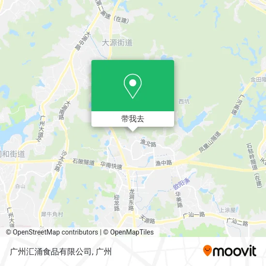 广州汇涌食品有限公司地图