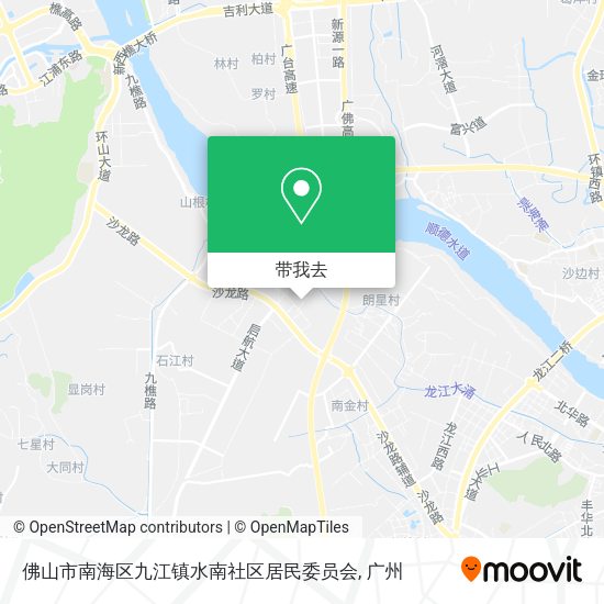 佛山市南海区九江镇水南社区居民委员会地图