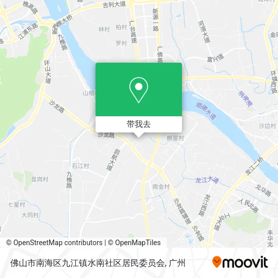 佛山市南海区九江镇水南社区居民委员会地图