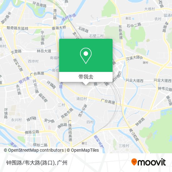 钟围路/韦大路(路口)地图