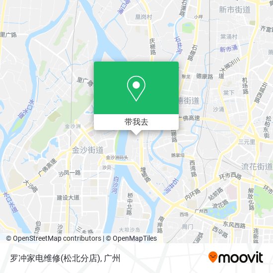 罗冲家电维修(松北分店)地图