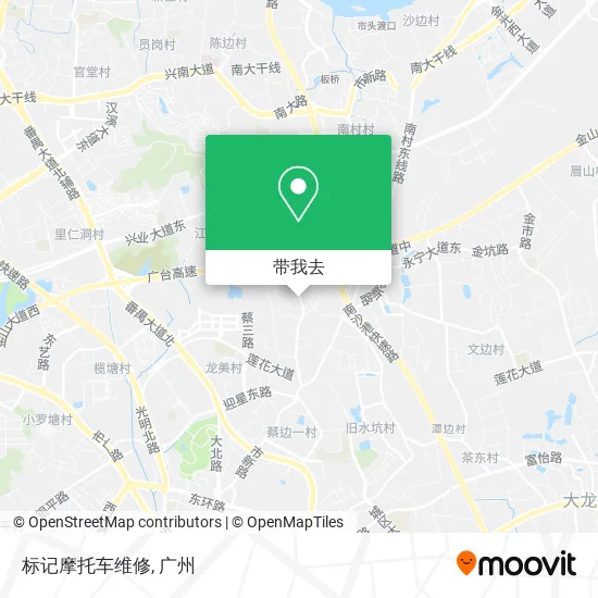 标记摩托车维修地图