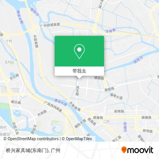 桥兴家具城(东南门)地图