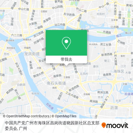 中国共产党广州市海珠区昌岗街道晓园新社区总支部委员会地图