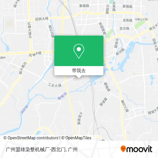 广州盟雄染整机械厂-西北门地图