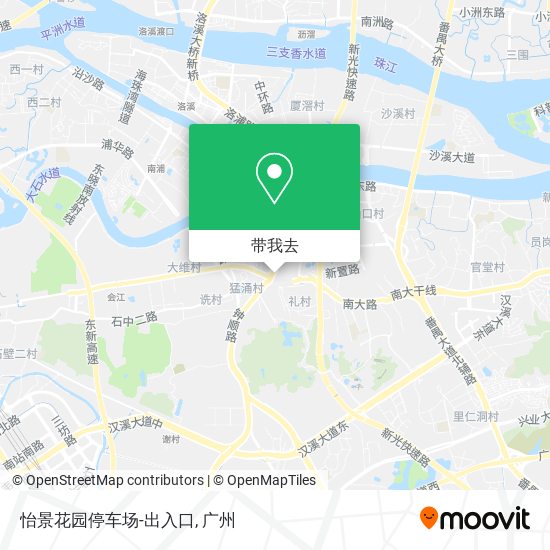 怡景花园停车场-出入口地图