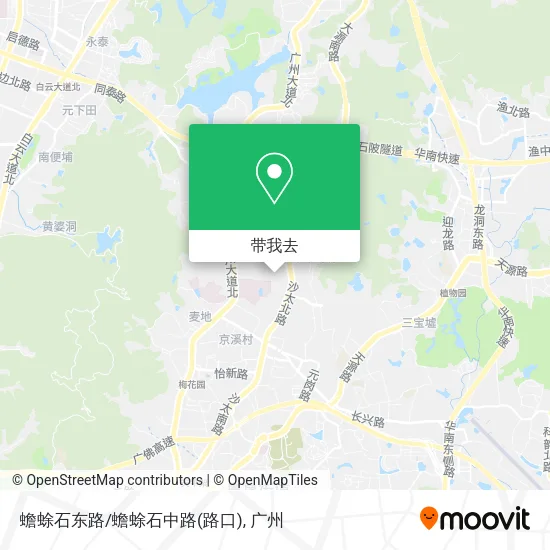 蟾蜍石东路/蟾蜍石中路(路口)地图