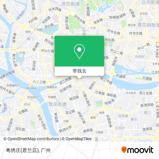 粤绣庄(君兰店)地图