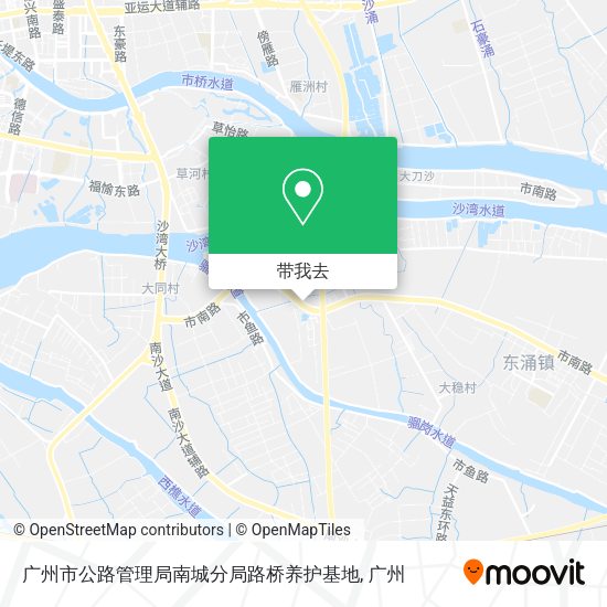 广州市公路管理局南城分局路桥养护基地地图