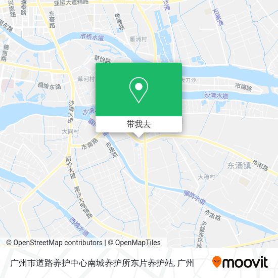 广州市道路养护中心南城养护所东片养护站地图