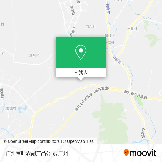 广州宝旺农副产品公司地图