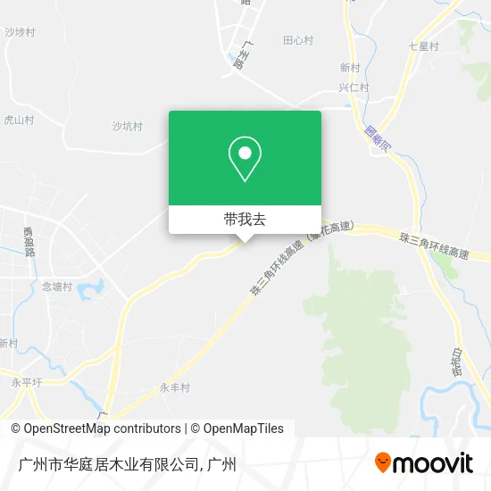 广州市华庭居木业有限公司地图