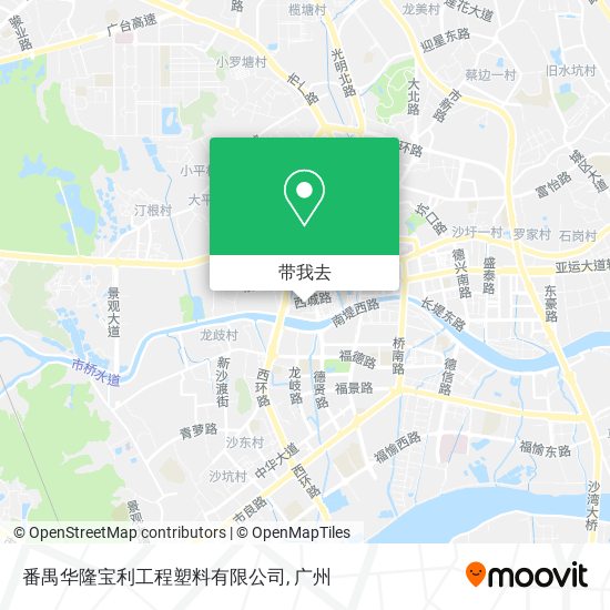 番禺华隆宝利工程塑料有限公司地图