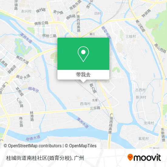 桂城街道南桂社区(婚育分校)地图