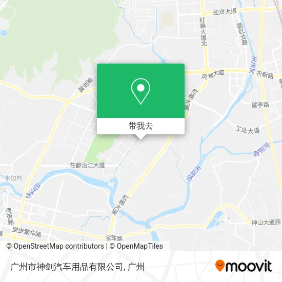 广州市神剑汽车用品有限公司地图