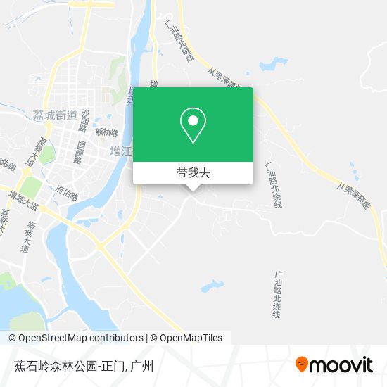 蕉石岭森林公园-正门地图