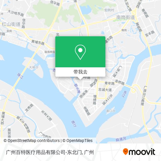 广州百特医疗用品有限公司-东北门地图