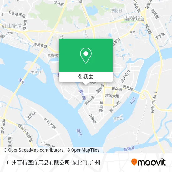 广州百特医疗用品有限公司-东北门地图
