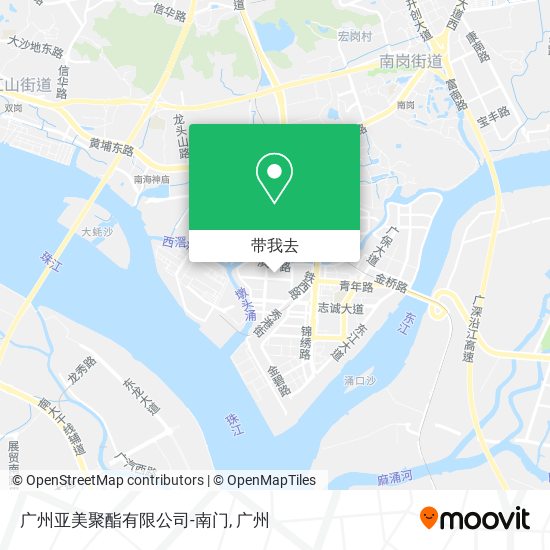 广州亚美聚酯有限公司-南门地图