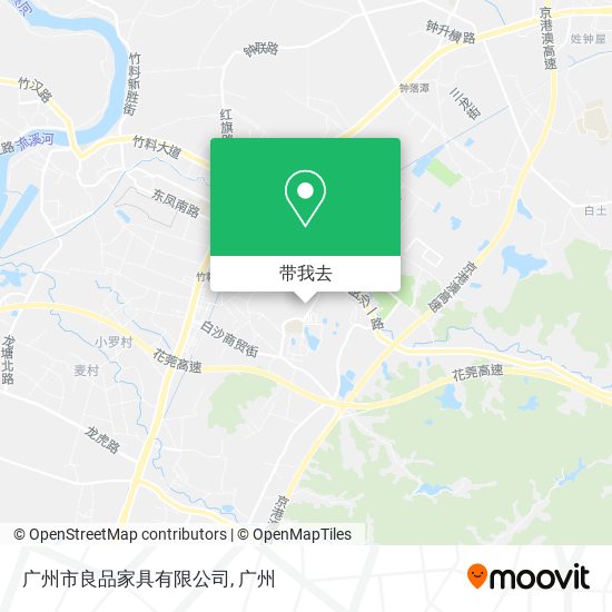 广州市良品家具有限公司地图