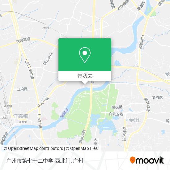 广州市第七十二中学-西北门地图