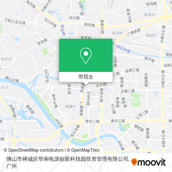 佛山市禅城区华南电源创新科技园投资管理有限公司地图