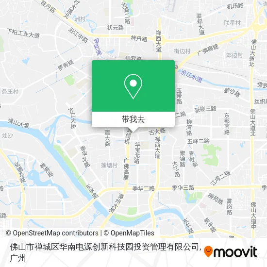 佛山市禅城区华南电源创新科技园投资管理有限公司地图