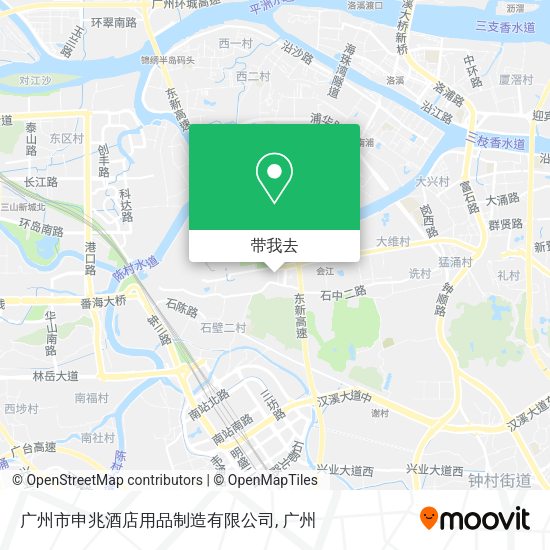 广州市申兆酒店用品制造有限公司地图
