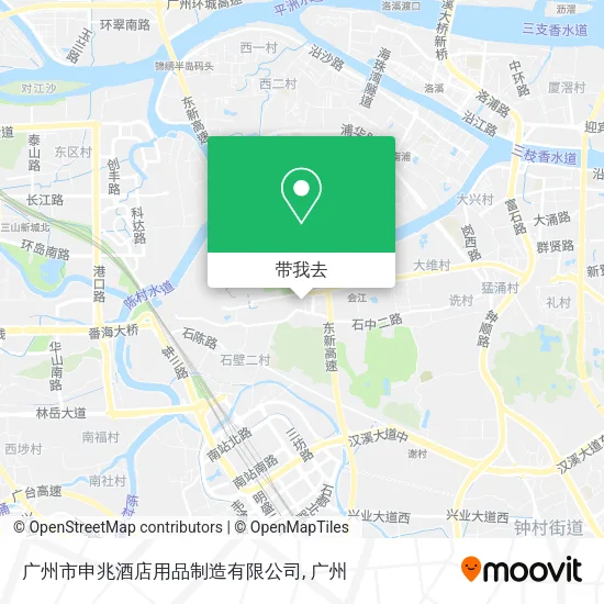广州市申兆酒店用品制造有限公司地图
