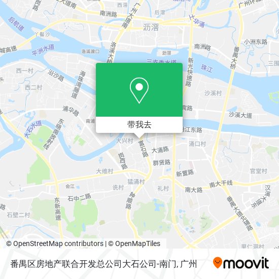 番禺区房地产联合开发总公司大石公司-南门地图