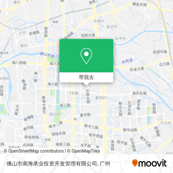 佛山市南海承业投资开发管理有限公司地图