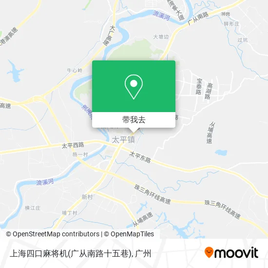 上海四口麻将机(广从南路十五巷)地图