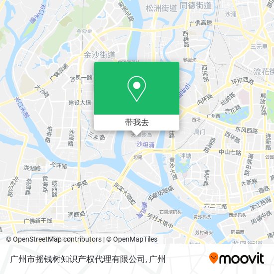 广州市摇钱树知识产权代理有限公司地图