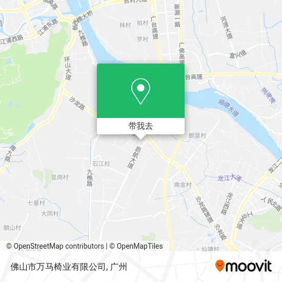佛山市万马椅业有限公司地图