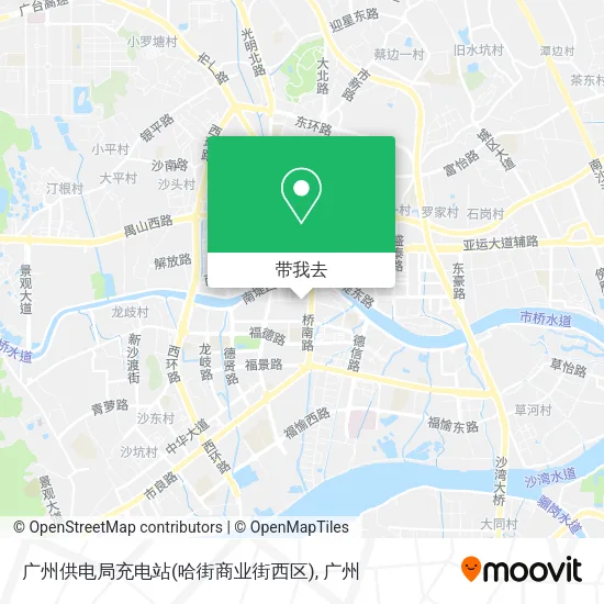 广州供电局充电站(哈街商业街西区)地图