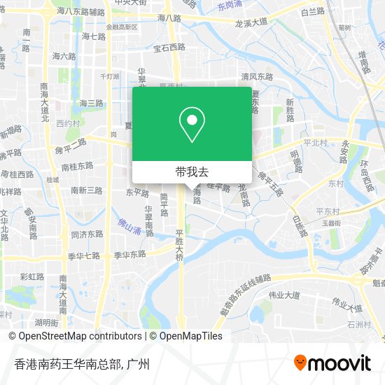 香港南药王华南总部地图