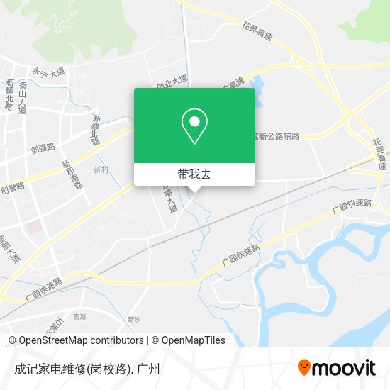 成记家电维修(岗校路)地图