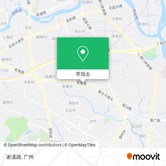 谢溪路地图