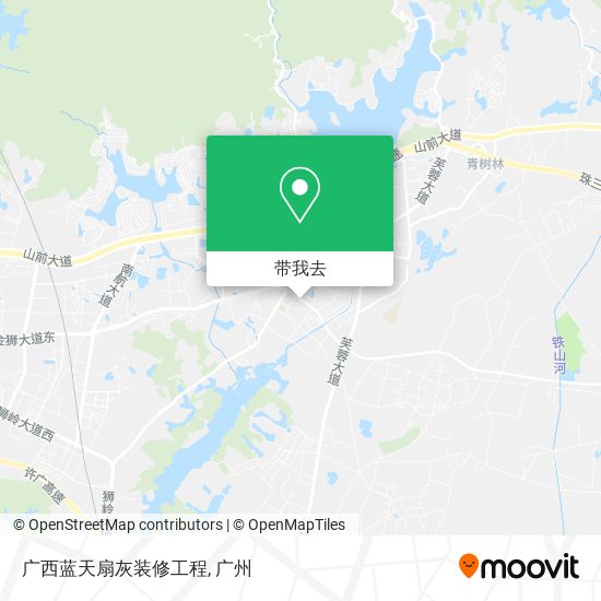 广西蓝天扇灰装修工程地图