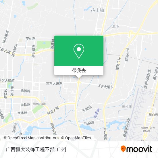 广西恒大装饰工程不部地图