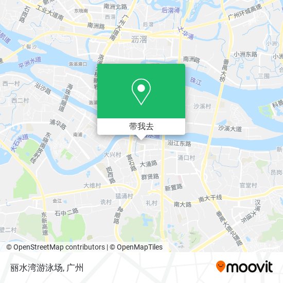 丽水湾游泳场地图