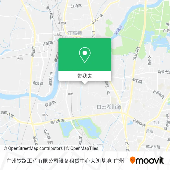 广州铁路工程有限公司设备租赁中心大朗基地地图