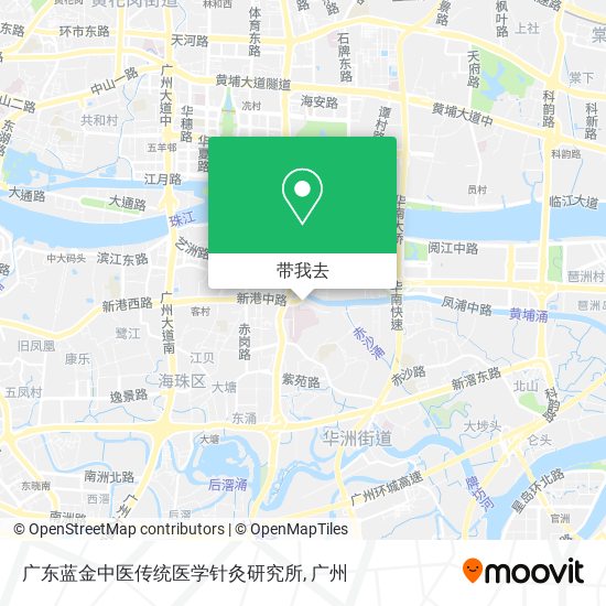 广东蓝金中医传统医学针灸研究所地图