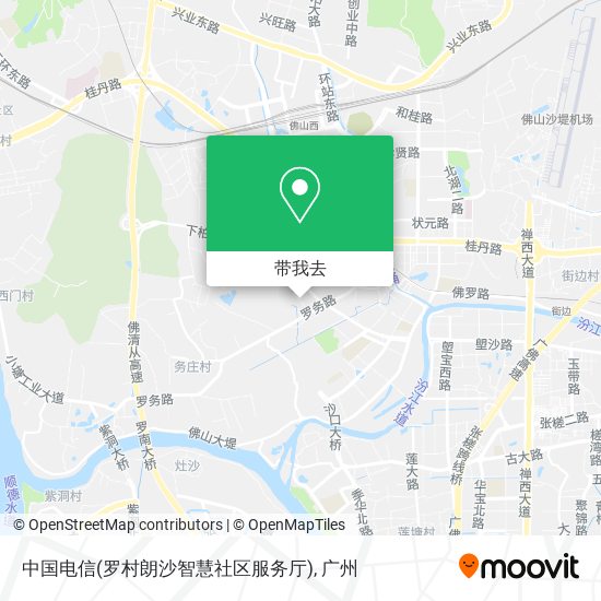中国电信(罗村朗沙智慧社区服务厅)地图