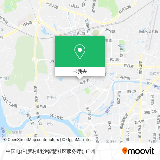 中国电信(罗村朗沙智慧社区服务厅)地图