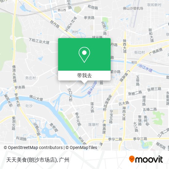 天天美食(朗沙市场店)地图