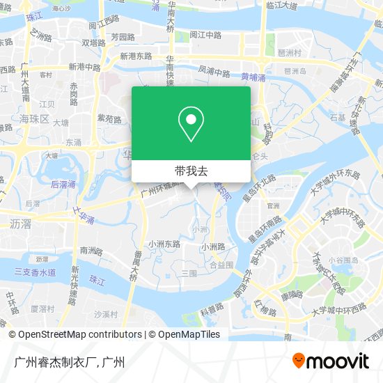 广州睿杰制衣厂地图