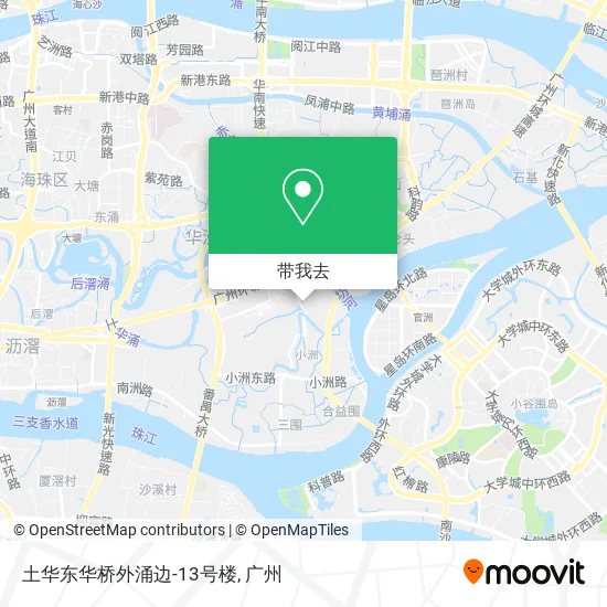 土华东华桥外涌边-13号楼地图