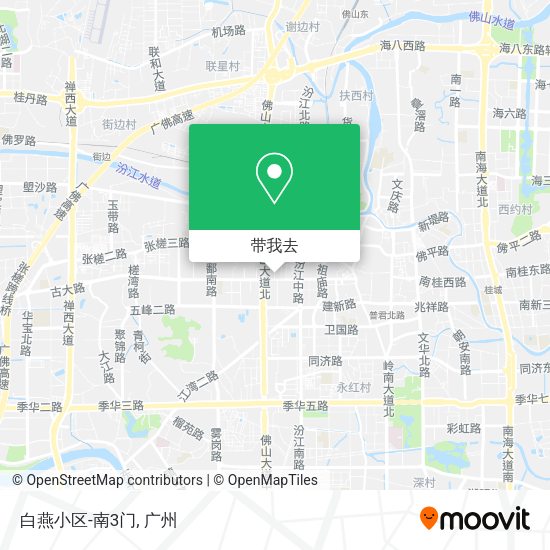 白燕小区-南3门地图