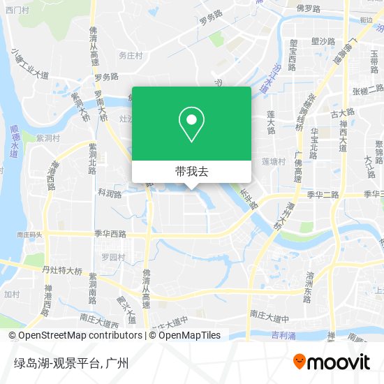 绿岛湖-观景平台地图